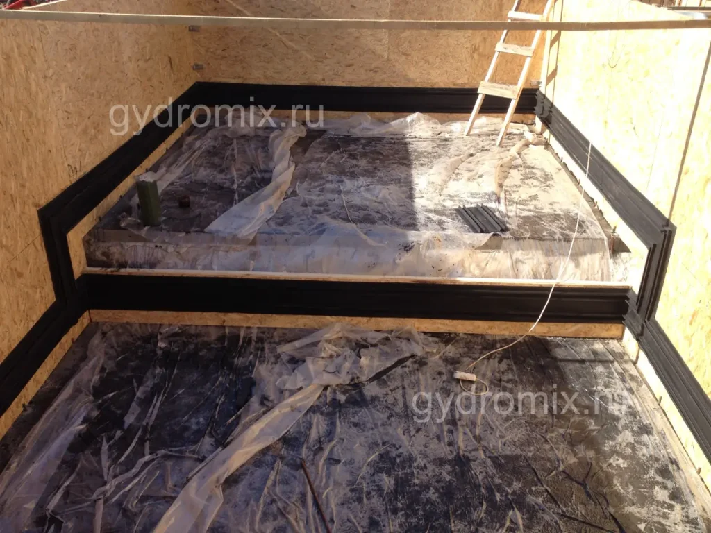 Установка облегчённой опалубочной гидрошпонки ХО