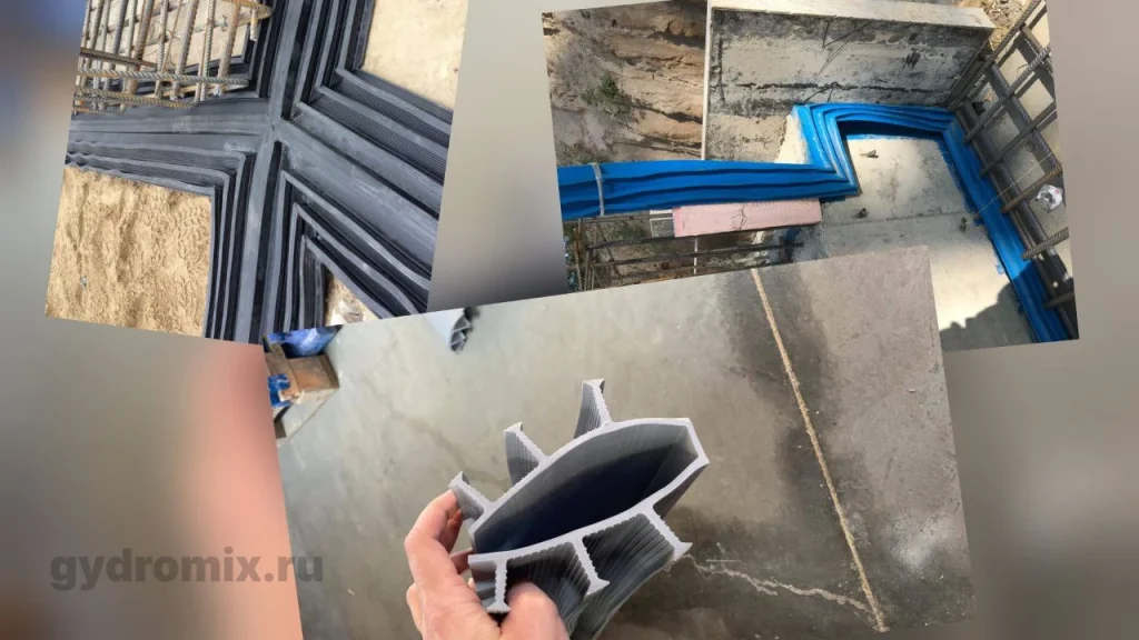 Материалы гидрошпонок: EPDM, ПВХ, ТПО, ТЭП