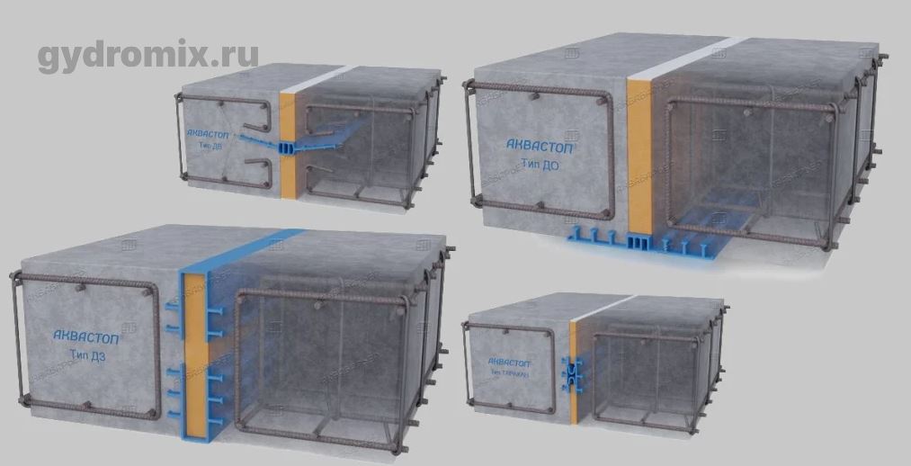 Типы гидрошпонок Аквастоп: деформационные